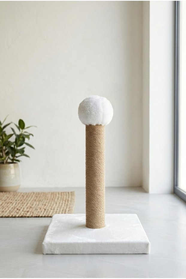 Cat Scratching Board 40 cm Vertical Scratching Post with Jute Rope 30X30 cm