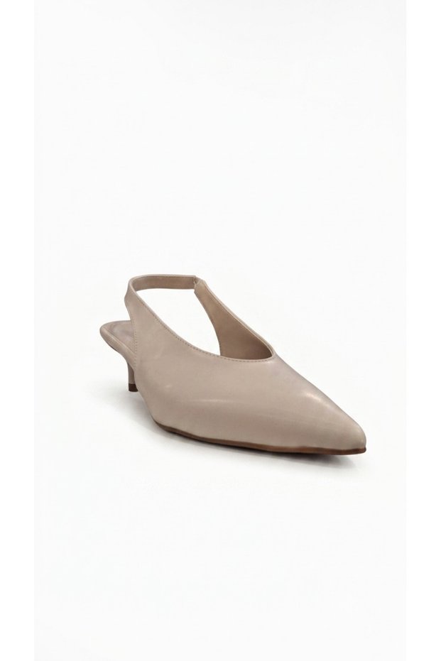 Beige women's high heeled shoe 319.018-2006