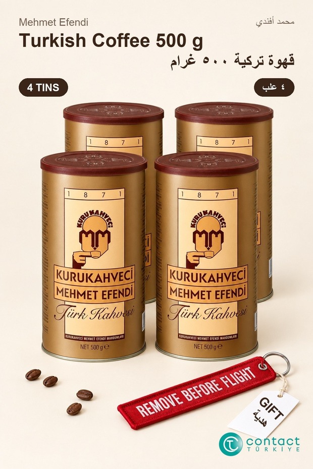 Kurukahveci Turkish Coffee 500 g X 4 Tins