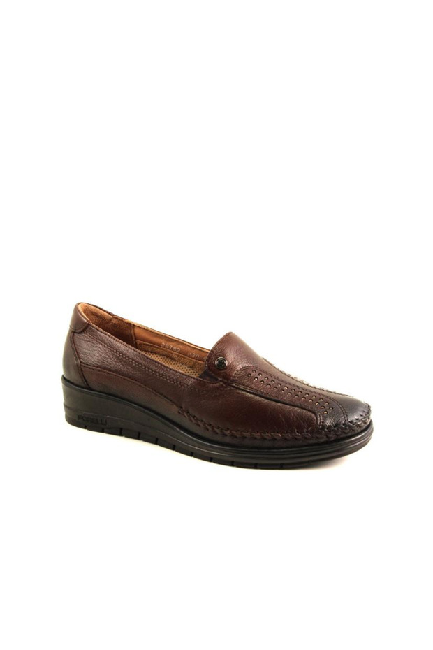 25182-H Brown Genuine Leather Women's Shoes