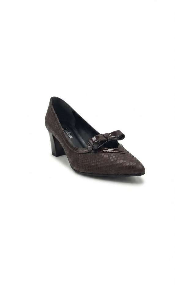 Brown Women's Daily Heeled Shoes 615.988