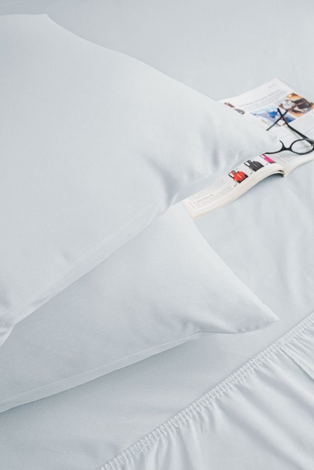 Basic Elastic Sheet Set Single Size 120X200+28 Blue