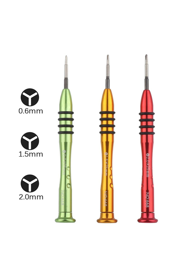 3Pcs 0.6mm 1.5mm 2.0mm Y Tip Triwing Screwdriver For Nintendo Switch Phone Watch PC Repair Precision