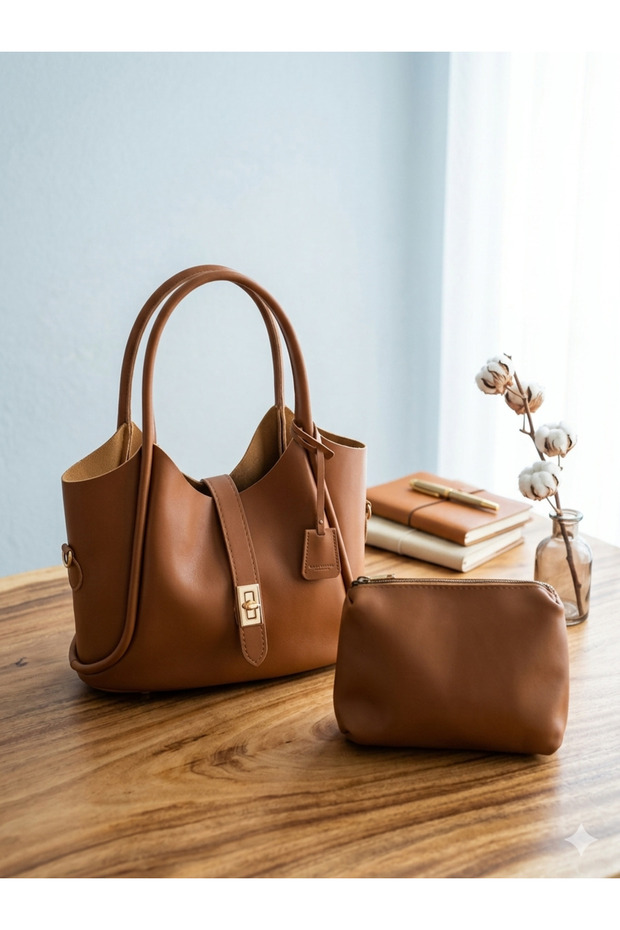 Tan Color Puppy Handbag