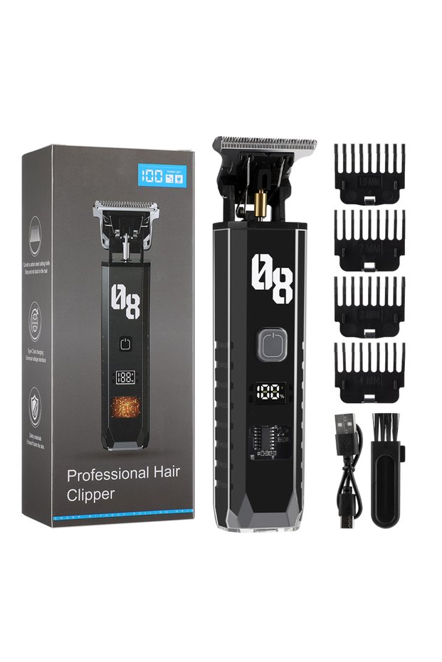 black Electric Hair Clipper Barber Mower Cutting Machine Trimmer for Man Razor Men's Mower Haircut M