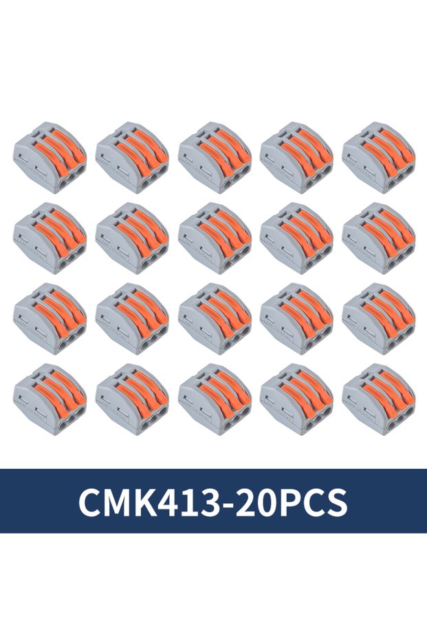 CMK413-20Pcs Mini Quick Lever Wire Connector 2 3 5 Ports Compact Splicing Terminal Block Fast and St