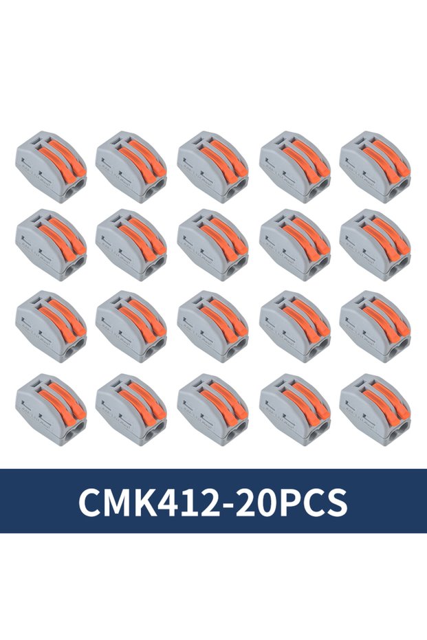 CMK412-20Pcs Mini Quick Lever Wire Connector 2 3 5 Ports Compact Splicing Terminal Block Fast and St