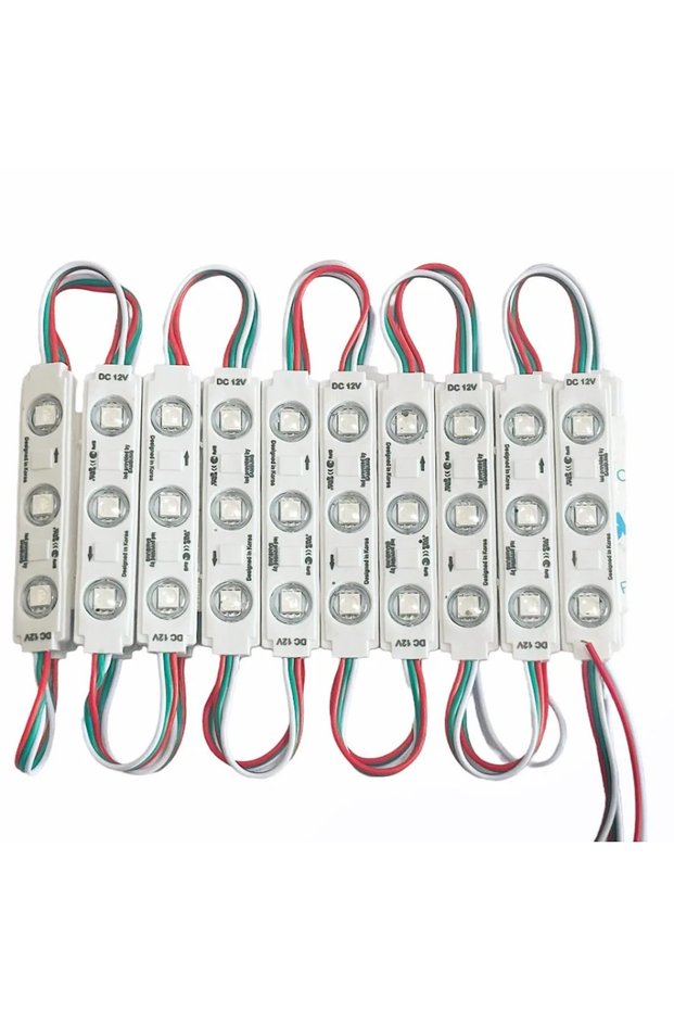 وحدات LED WS2811 20 قطعة 12 فولت WS2811 RGB LED وحدات ضوء مقاومة للماء IP65 إعلان كامل اللون L
