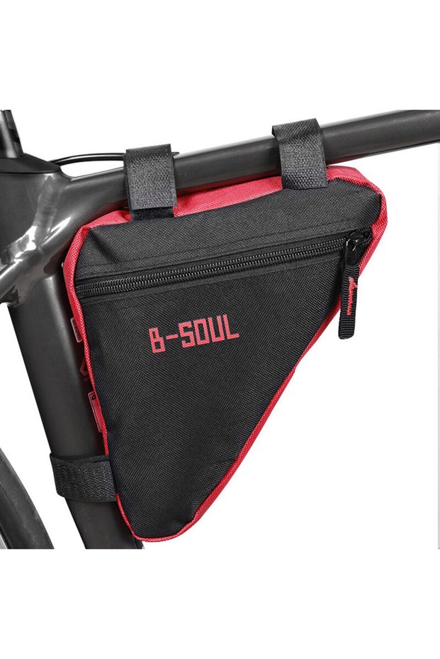 red Mountain Bike Bag Triangle Waterproof Cycling Bag Front Tube Frame Bag Bicycle Accessories