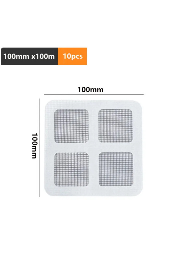 100mmx100mm 10pcs 1Roll Self-Adhesive Floor Drain Stickers Cutable Shower Drain Hair Catcher Disposa