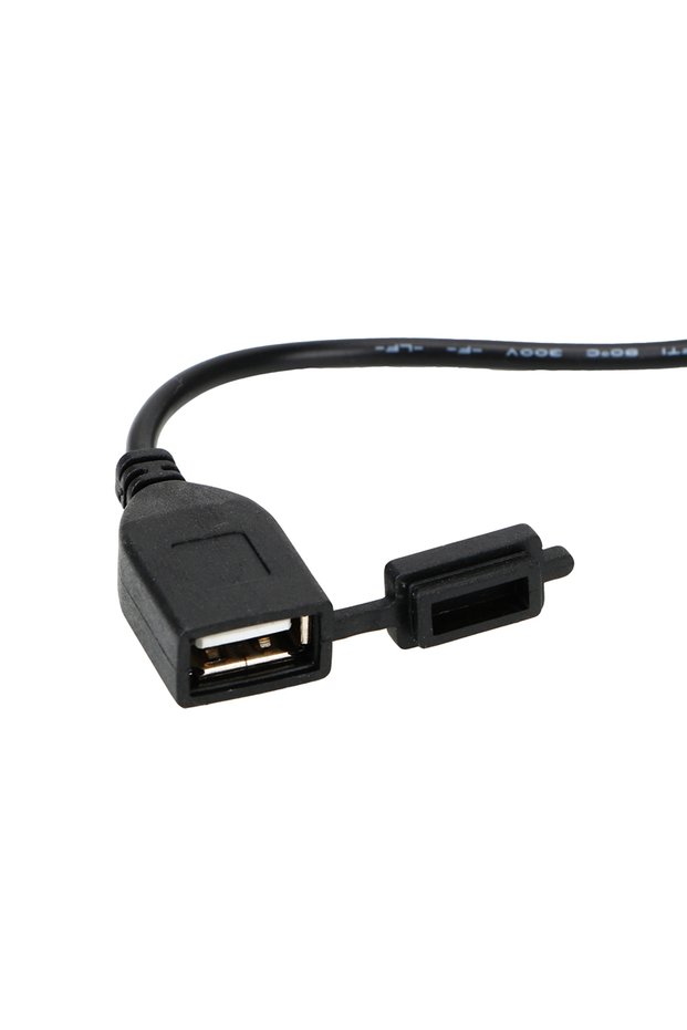 black USB Converter for Phone GPS Power Supply Socket DC 5V 2A Adapter USB Port Motorcycle USB Socke