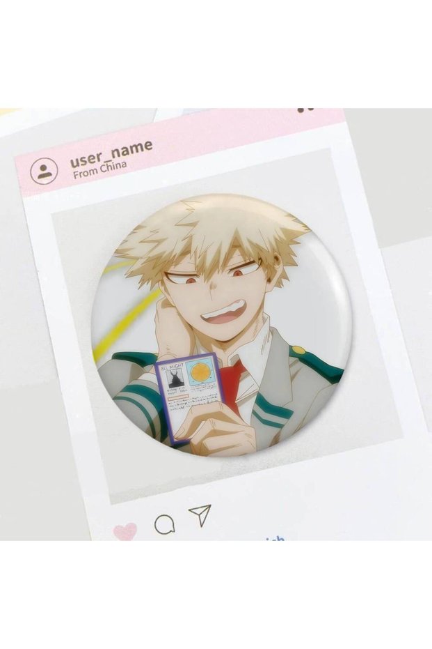 z7 25x25mm Cool Cartoon Katsuki Bakugo For Clothes Anime Enamel Pin Cute Things Cartoon Cosplay Badg