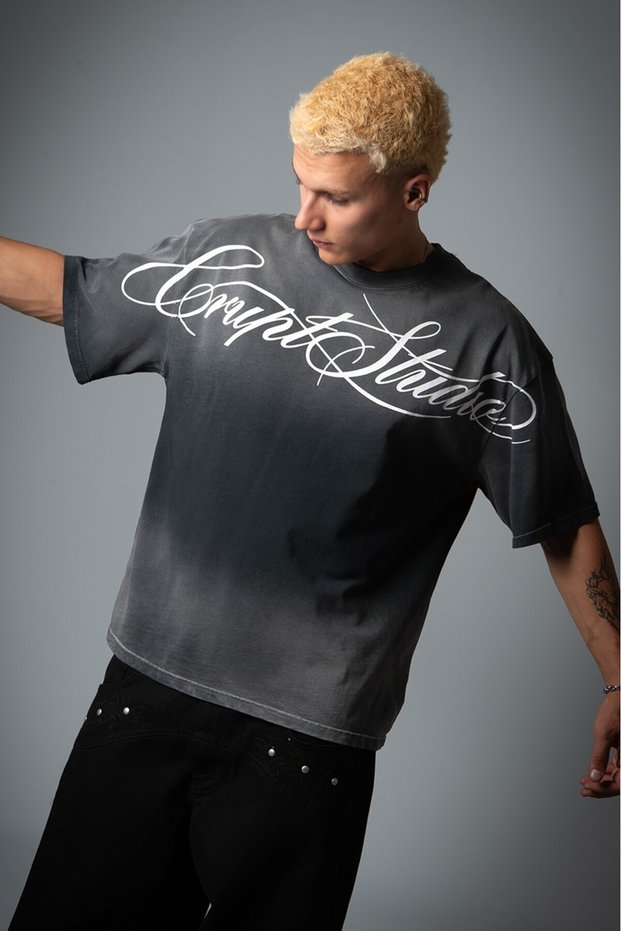 Crupt Dark Signature Oversized Men's T-Shirt