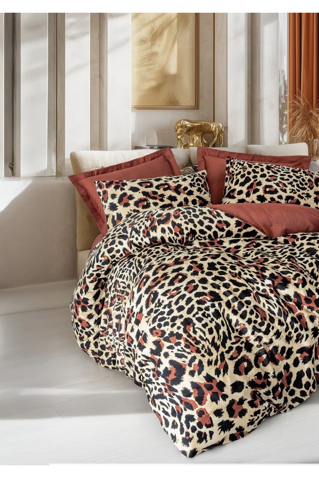 Satin Double Duvet Cover Set Leoluxe Tile