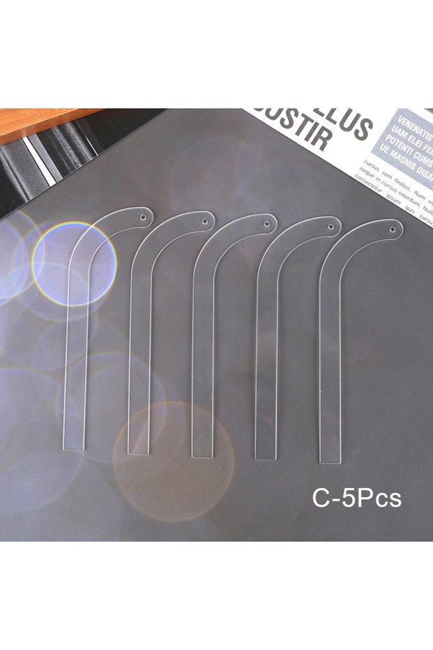 C 5Pcs 1/5Pcs Clear Acrylic Earring Display Holder Rack Earring Wearing Effect Stick Ear Stud Jewelr