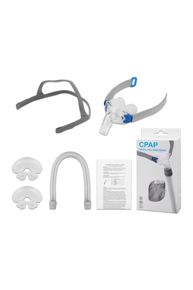 one set CPAP MASK Full Set: Nasal Mask,Headgear, Soft Tube-Easy To Connect,Leak-Proof Nasal Cushions