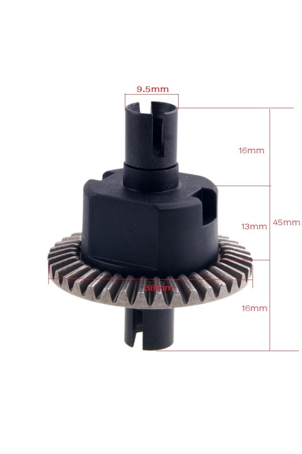 02024 High Hardness Steel Differential Gear Set for HSP 1/10 RC Car Fits 94101 94102 94103 94107 941