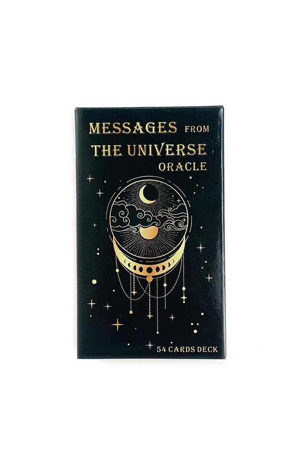black Messages From The Universe Oracle Cards A 54 Cards English Version Of Fate Divination Card Gam