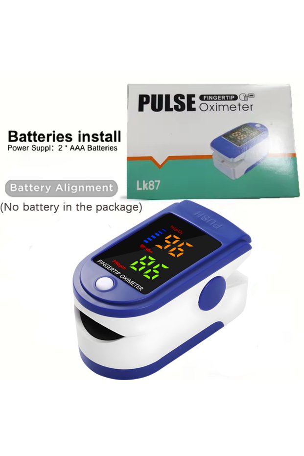 Blue Medical Portable Finger Pulse Oximeter, OLED Heart Rate & Blood Oxygen Saturation Monitor