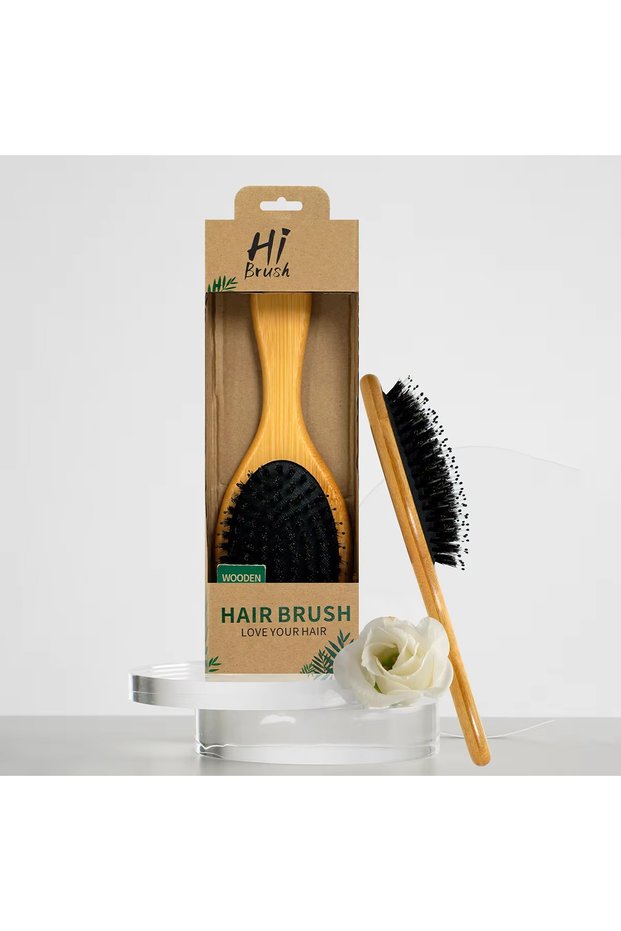 861-2B-Big-Box Wood Comb Professional Soft Bristle Air Cushion Smooth Hair Not Knotted Practical Com