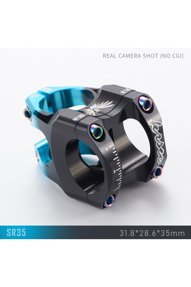 SR35-BB KRSEC SR35 Mountain Bike Power Stem 35mm Length 0 Degrees Road Bike Stem 31.8mm for 31.8mm B