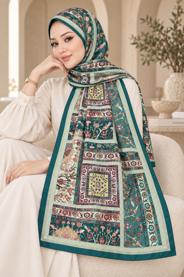 Patterned Soft Shawl - 034