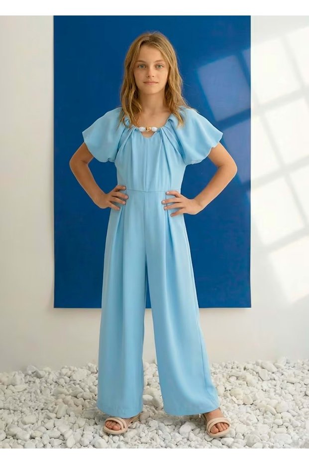 Girl's Jumpsuit Blue
