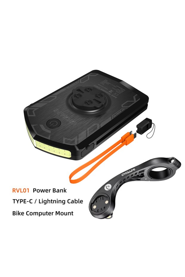 RVL01 S2 CYCLAMI RVL01 Bicycle Light Cycling Headlight 5000mAh Type-C Charging Front Lamp For Garmin