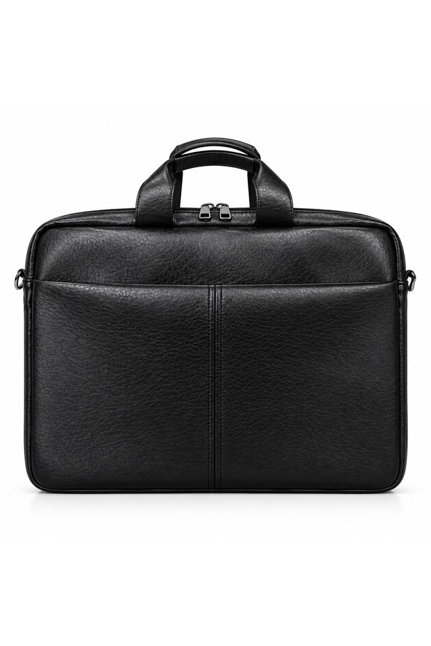 Leather Laptop Bag 17.3 Inch Large Size Shoulder Strap Impact Protected Document & Office Bag
