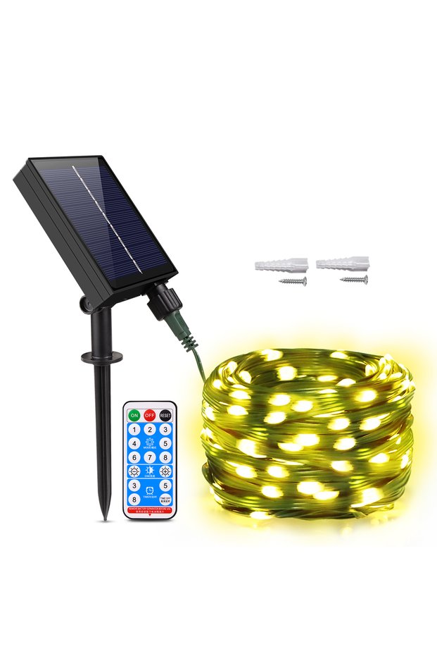 30M 300LED Warm White 50M 100M Large Solar Panel LED Solar String Lights Fairy Garland Lights Outdoo
