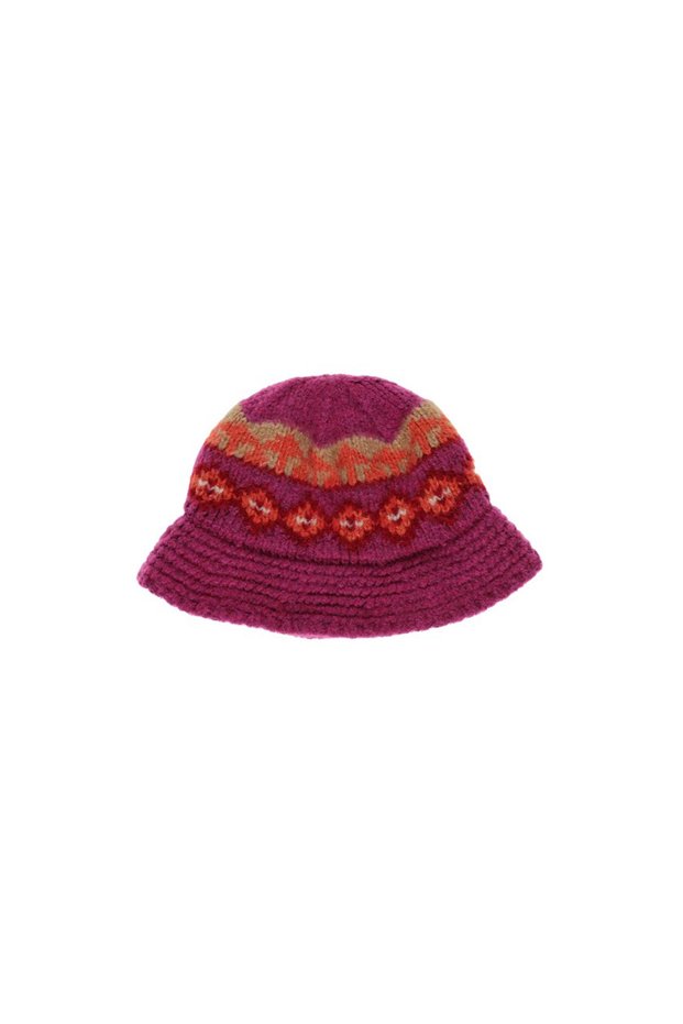 Girl's Fuchsia Knitted Beanie