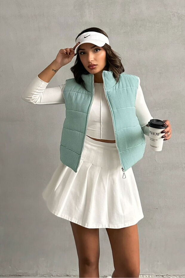 Pitikare Pattern Fiber Inflatable Vest - Emerald | Vmf1741 - Emerald