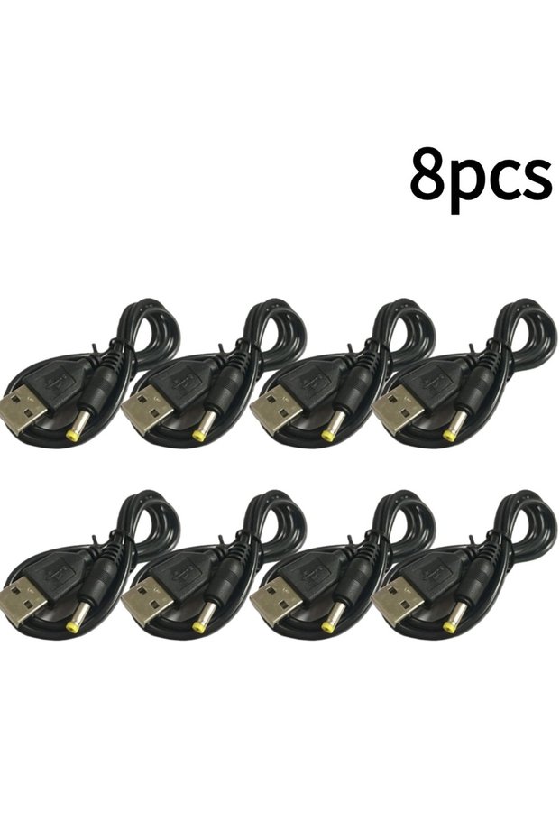 8pcs 1pcs 80cm 5V USB To DC Power Charging Cable Charge Cord 4.0x1.7mm Plug 5V 1A Power Charging Cab