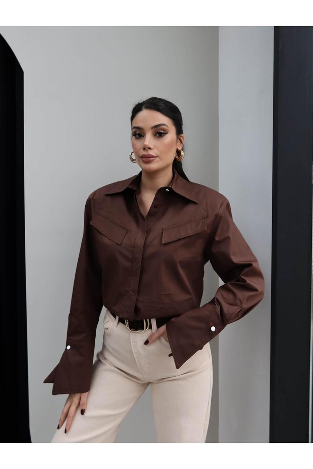 Padded Sleeve Detail Shirt