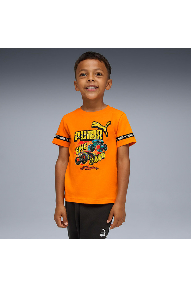 تي شيرت X Hot Wheels للأولاد باللون البرتقالي