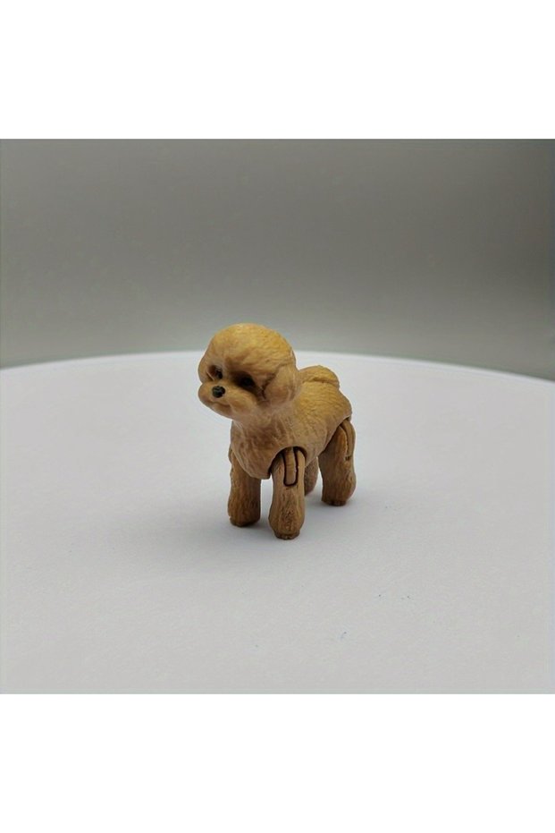 Coffee 3D Printed Poodle Statue, Plastic Dog Decoration for Events, Holiday Home Kitchen Decoration,