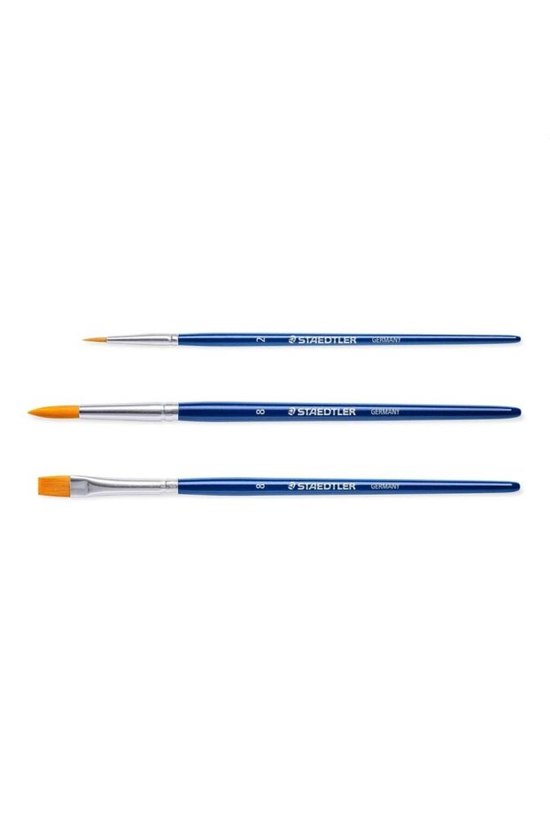 set de 3 pensule din lemn