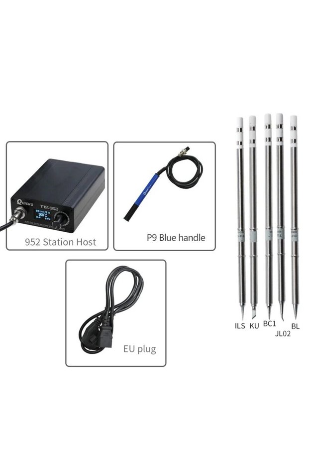 with P9 handle SET5 Quick Heating T12 Soldering Station Electronic Welding Iron STC T12-952 OLED Dig