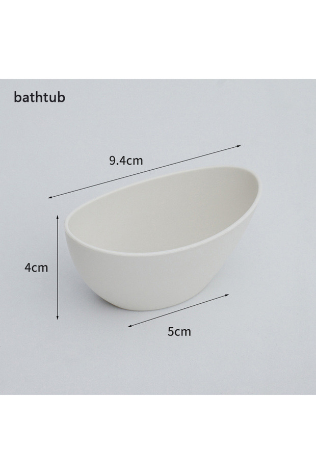 A4 1/12 Dollhouse Simulation Washbasin Tub Toilet Model Dollhouse Bathroom Decor Dolls House Miniatu