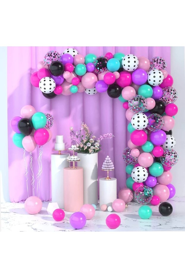 Other As Picture 167Pcs A Set of Lol Surprise Themed Multi-Color Balloon Wreath Set, Birthday Weddin