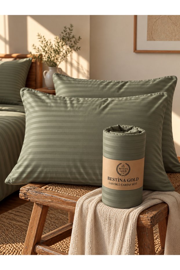 Cotton Satin Fitted Sheet Set