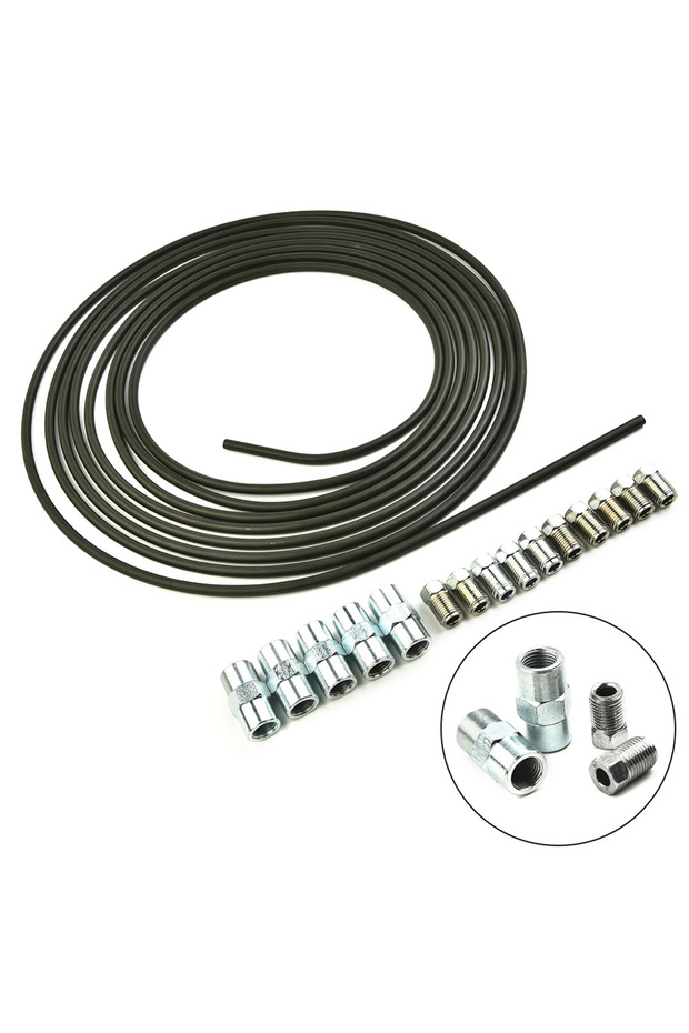 5m Brake Line Brake Pipe Steel 4.75 Mm & 10 Screw Connections & 5 Connectors Brake Line Car Auto Acc