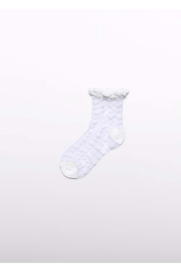 Abel & Lula Girls' Socks White