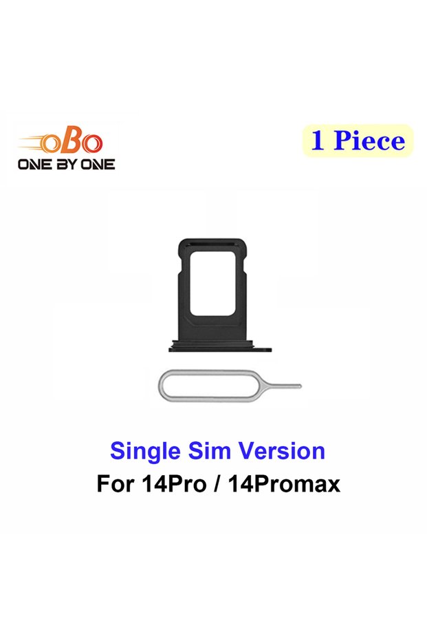 1Pc Black Single SIM Card Tray Holder Slot for iPhone 14 Pro max Promax Single Sim Version Card Tray