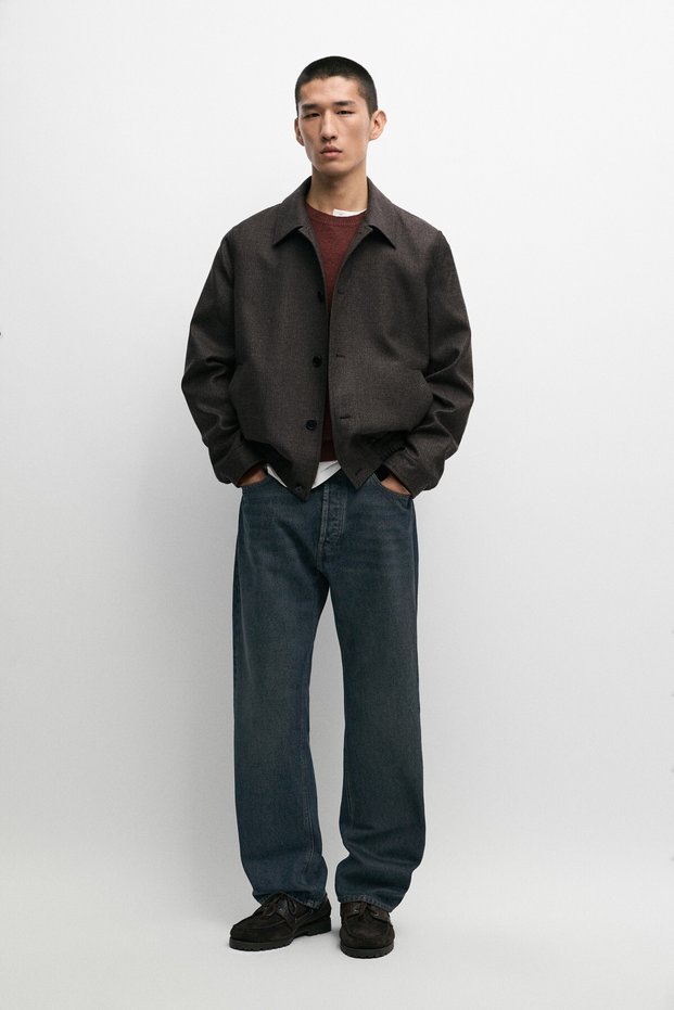 Flanel bomber ceket