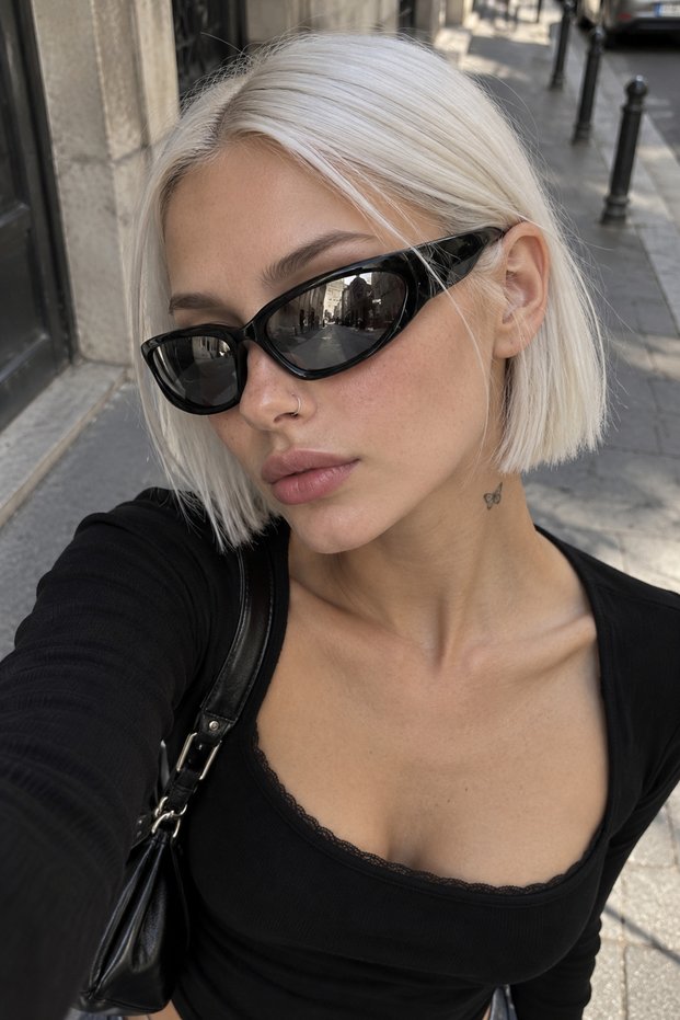 Space- Black Mirrored Glass Unisex Sunglasses Sports Space New Model Style Uv 400 Ce Certified Tekno Season Sunglasses Eyewear
