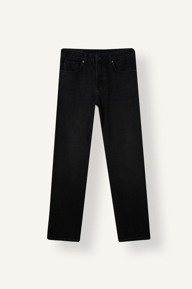 Straight Fit Normal Waist Tubular Leg Jean Trousers I9746Ax26Au