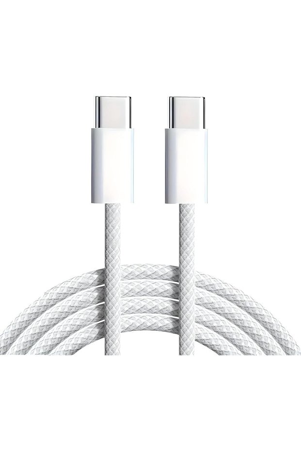 كابل USB C من الجيل الأول بطول 1 متر، 60 واط، مجدول، من نوع C إلى C، متوافق مع نقل البيانات والشحن السريع PD