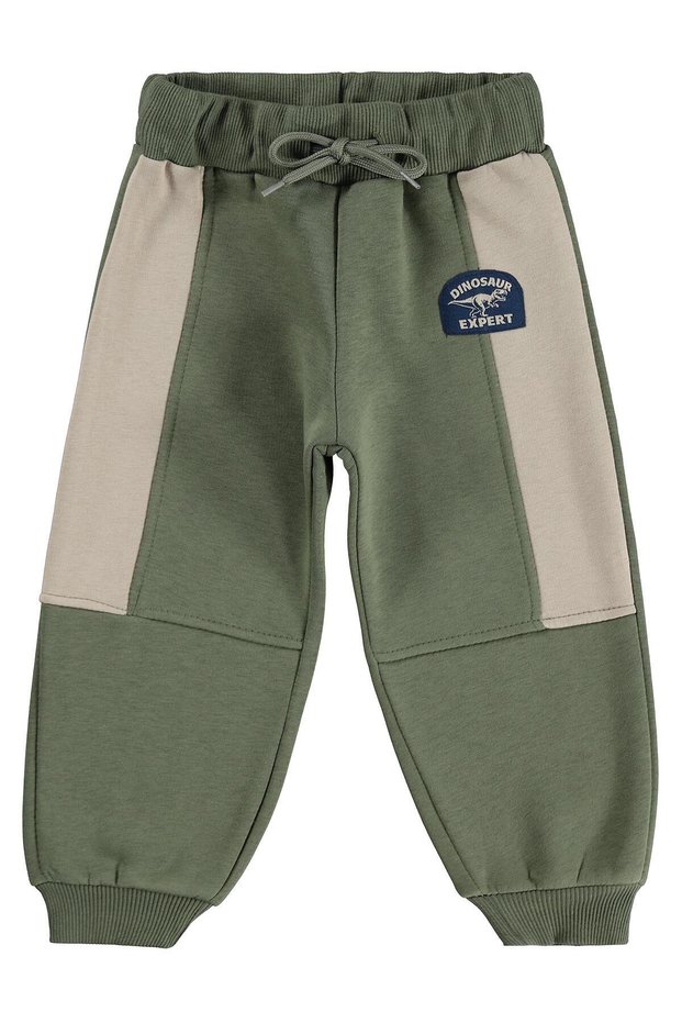 Dinosaur Emblem Sweatpants for 2-5 Years Old - Khaki