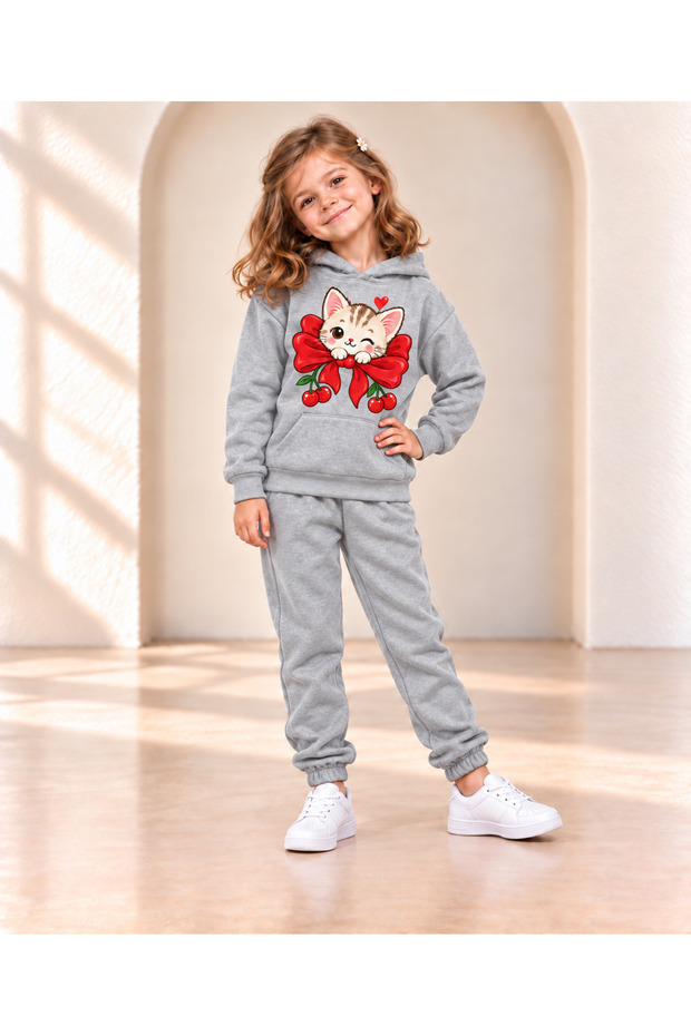 Winter Children's Tracksuit Unisex. (Winking Cat)